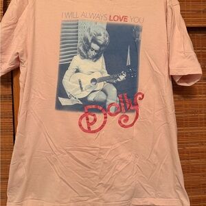 Dolly I will always love you Graphic Tee in Light Pink